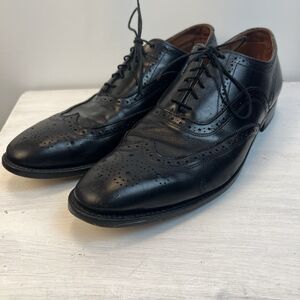 E.T. Wright Black Leather Wingtip Oxford Shoes – Men’s Size 13 AA – Made in USA